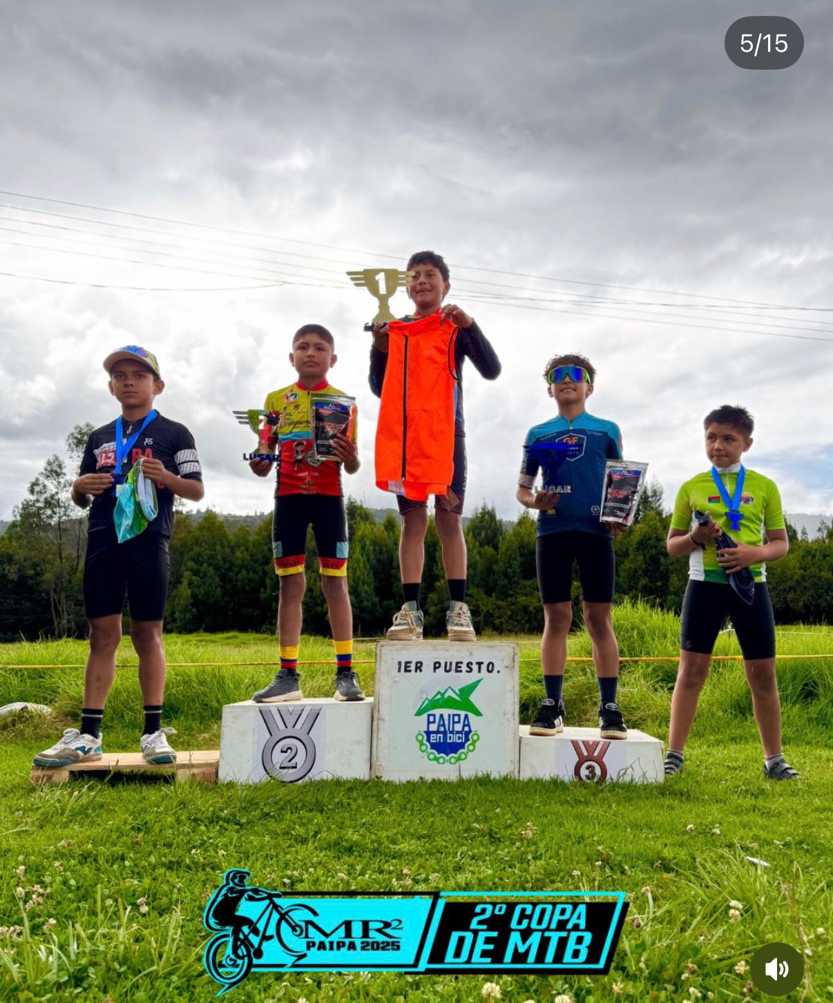 Podio categoria infantil